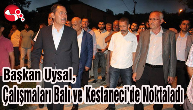 Başkan Uysal, Çalışmaları Balı ve Kestaneci'de Noktaladı...