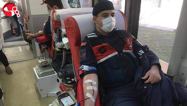 Asker Millet El Ele” kan bağısı kampanyası düzenlendi