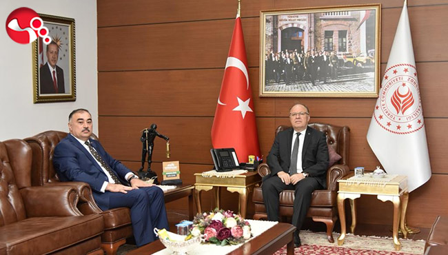 Azerbaycan Ankara Büyükelçisi Reşad Memmedov,Vali Tutulmaz’ı ziyaret etti