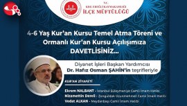 Dr. Hafız Osman Şahin, Ereğliye geliyor…