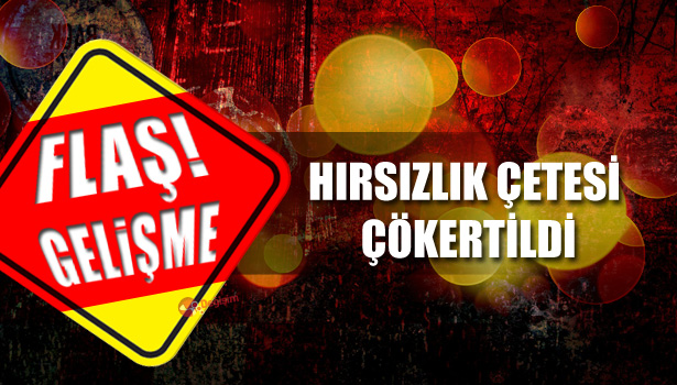 HIRSIZLIK ÇETESİ ÇÖKERTİLDİ
