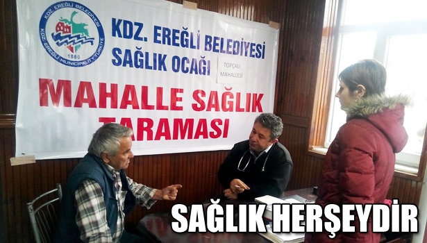 TOPÇALI'DA SAĞLIK TARAMASI