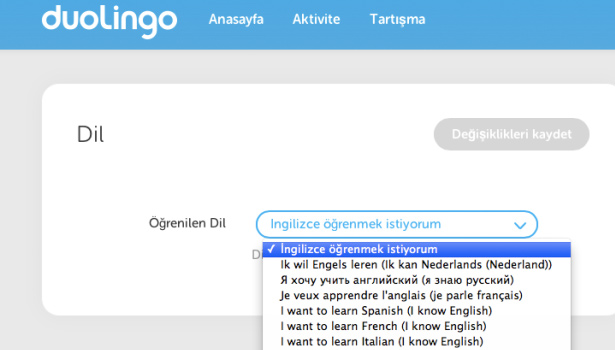 ÜCRETSİZ BİR DİL ÖĞRENME PLATFORMU ARTIK TÜRKÇE