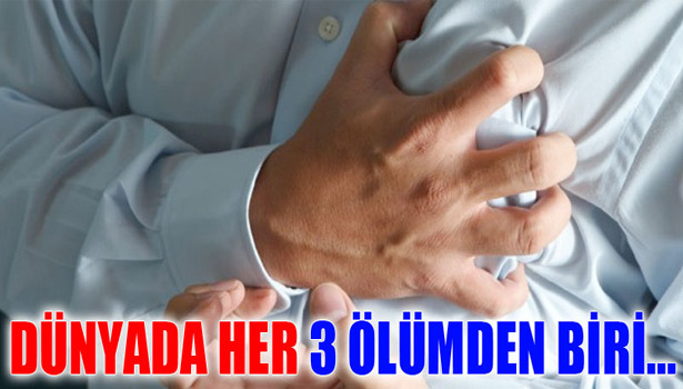HER ÜÇ ÖLÜMDEN BİRİ KALP KRİZİNDEN