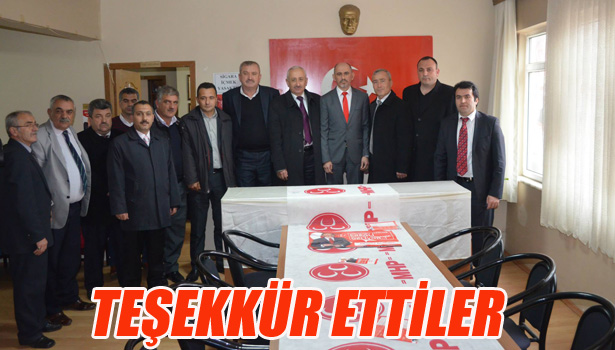 TEŞEKKÜR ETTİLER