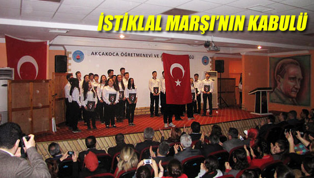 İSTİKLAL MARŞI'NIN KABULÜ KUTLANDI