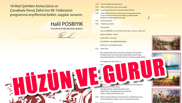 HÜZÜN ve GURURU YAŞAYACAĞIZ