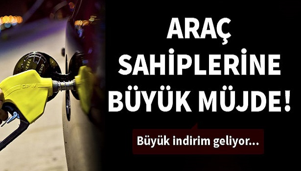 SÜRÜCÜLERE BÜYÜK MÜJDE!