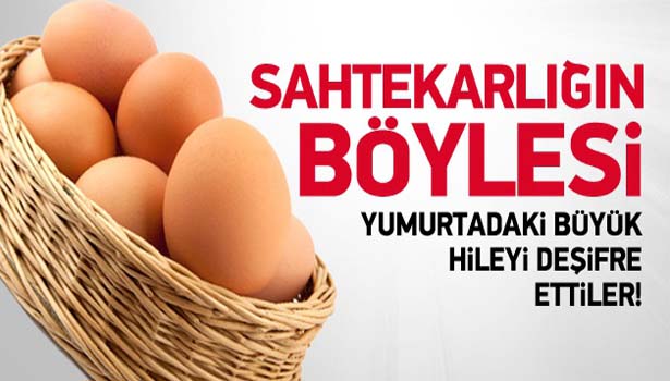 YUMURTADAKİ BÜYÜK HİLEYİ DEŞİFRE ETTİLER