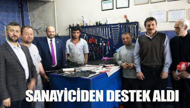 SANAYİCİDEN DESTEK ALDI