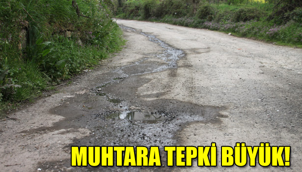 MUHTARA YOL VE KANALİZASYON TEPKİSİ