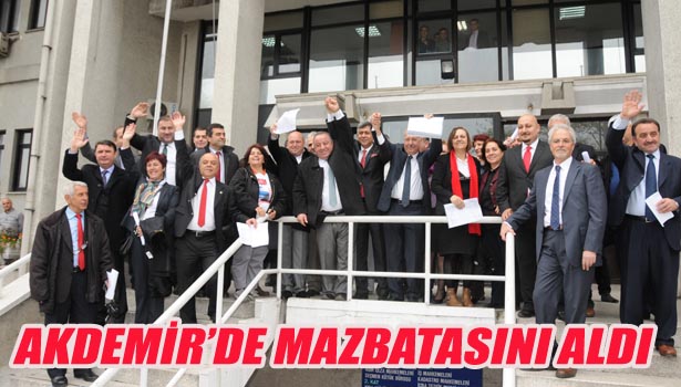 AKDEMİR DE MAZBATASINI ALDI