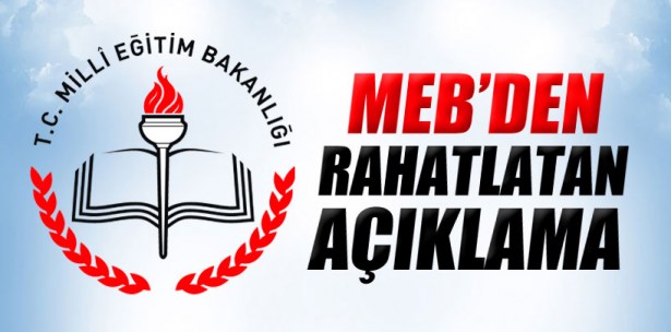 MİLLİ EĞİTİM BAKANLIĞI'NDAN SBS AÇIKLAMASI