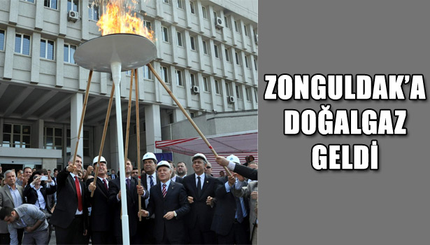 ZONGULDAK'TA, DOĞALGAZ VERME TÖRENİ DÜZENLENDİ