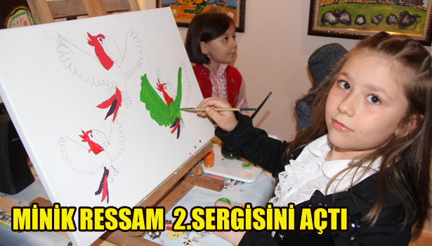 7 YAŞINDA 2.SERGİSİNİ AÇTI