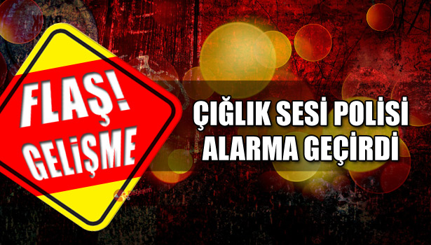 ÇIĞLIK SESİ POLİSİ ALARMA GEÇİRDİ