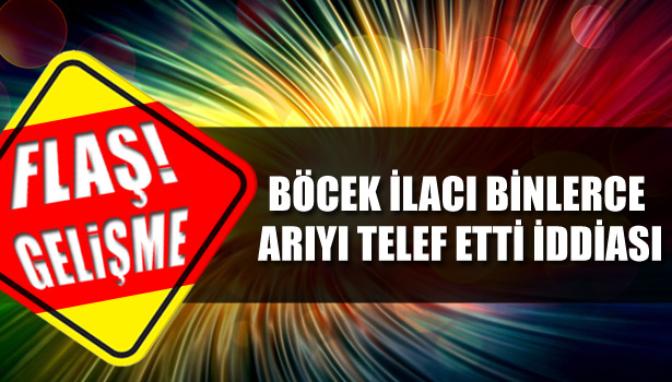 BÖCEK İLACI BİNLERCE ARIYI TELEF ETTİ İDDİASI