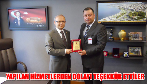 YAPILAN HİZMETLERDEN DOLAYI TEŞEKKÜR ETTİLER
