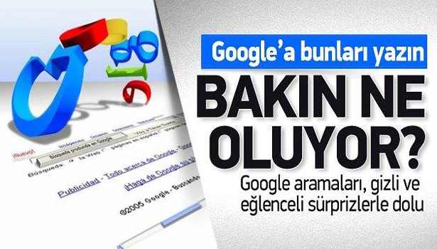 GOOGLE'A BUNU YAZIN BAKIN NE OLUYOR?