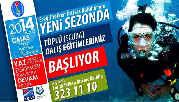 TÜPLÜ DALIŞ (SCUBA) EĞİTİMLERİ BAŞLADI