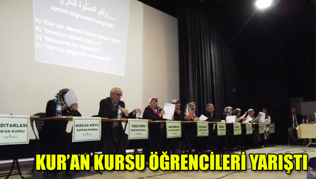 KDZ. EREĞLİ'DE KUR'AN KURSU ÖĞRENCİLERİ YARIŞTI