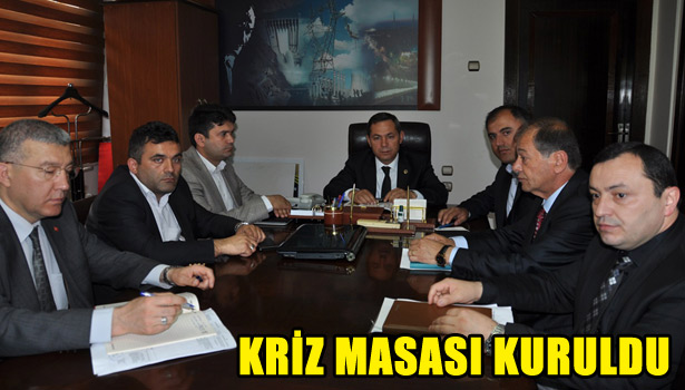 KDZ. EREĞLİ'DE KRİZ MASASI KURULDU