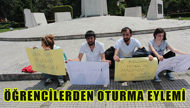 ÖĞRENCİLERDEN OTURMA EYLEMİ