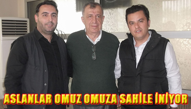 ASLANLAR OMUZ OMUZA SAHİLE İNİYOR