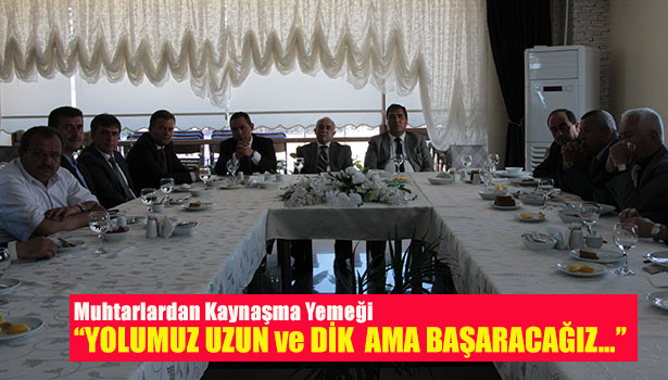 YOLUMUZ UZUN VE DİK AMA BAŞARACAĞIZ...