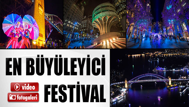 SYDNEY'DEKİ IŞIK VE LAZER GÖSTERİSİ BÜYÜLEDİ
