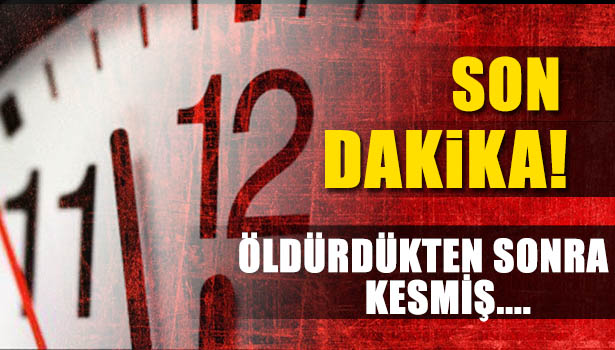 GENÇ KIZIN ELLERİ, ÖLDÜRÜLDÜKTEN SONRA KESİLMİŞ