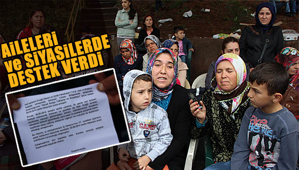 ERDEMİR LİMAN İŞÇİLERİNİN EYLEMİNE AİLE VE SİYASİLERDEN DESTEK