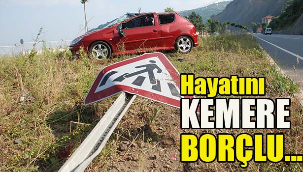 Okuluna Giderken Kaza Yaptı, Hayatını Kemer Kurtardı