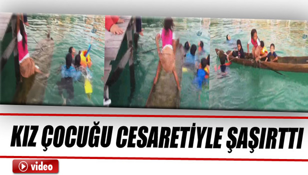 KIZ ÇOCUĞU CESARETİYLE ŞAŞIRTTI