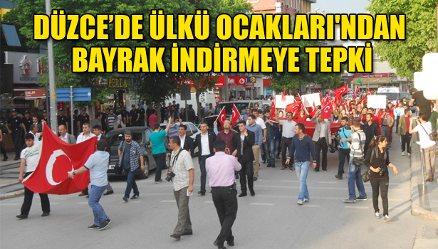 ÜLKÜ OCAKLARI'NDAN BAYRAK İNDİRMEYE TEPKİ