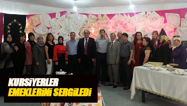 GÜLÜÇ'TE KURSİYERLER EL EMEKLERİNİ SERGİLEDİ