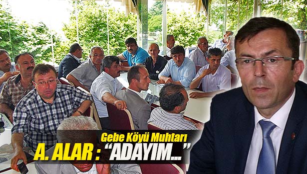 ALAR ADAYLIĞINI AÇIKLADI