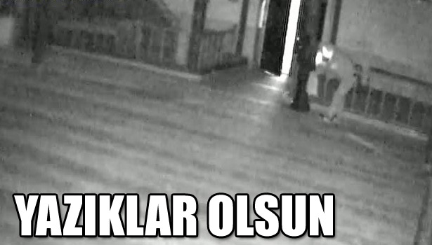 CAMİ SOYAN HIRSIZ KAMERALARA YAKALANDI