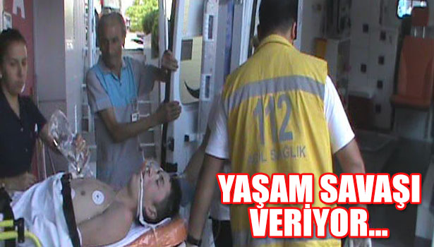 İKİ KEZ KALBİ DURAN GENÇ YAŞAMA TUTUNMAYA ÇALIŞIYOR