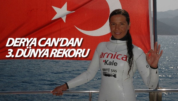 DERYA CAN'DAN 3. DÜNYA REKORU