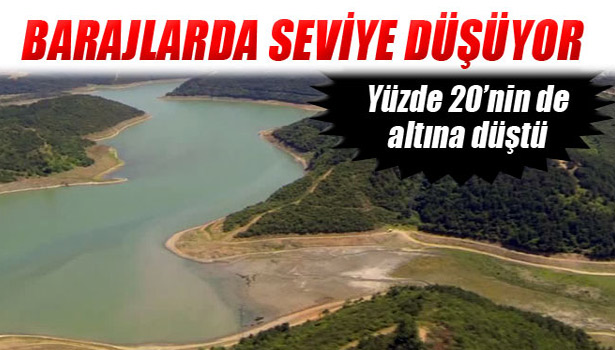 BARAJLARDA SU SEVİYESİ YÜZDE 20'NİN ALTINA DÜŞTÜ