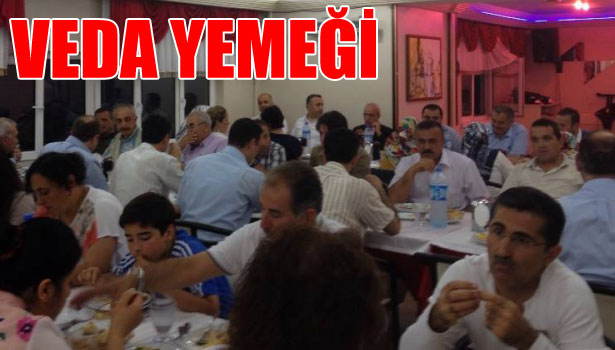 ŞUBE MÜDÜRLERİNE VEDA YEMEĞİ