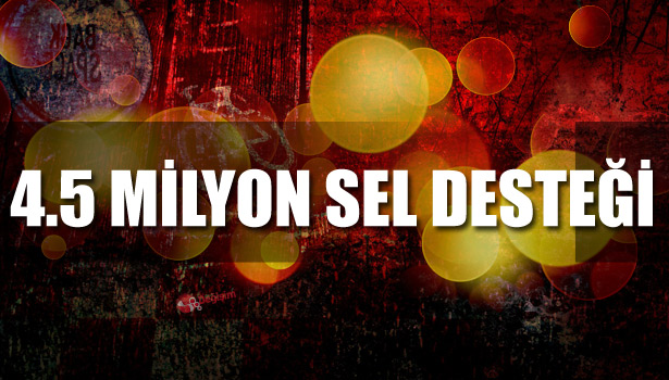 DÜZCE'YE 4.5 MİLYON SEL DESTEĞİ