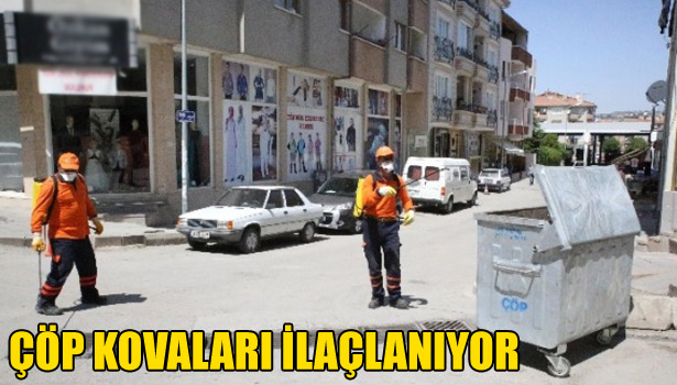 ÇÖP KOVALARI İLAÇLANIYOR