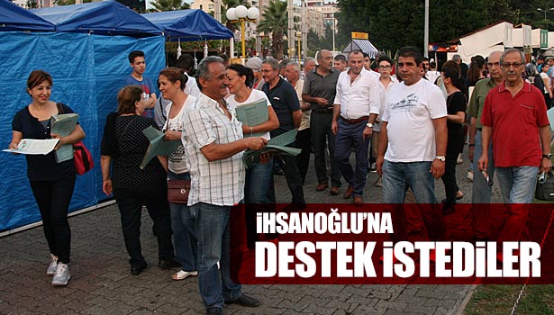 EKMELEDDİN İHSANOĞLU'NA DESTEK İSTEDİLER