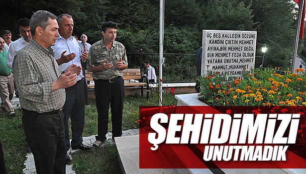 PROTOKOL ŞEHİT ÇEVİK'İ UNUTMADI