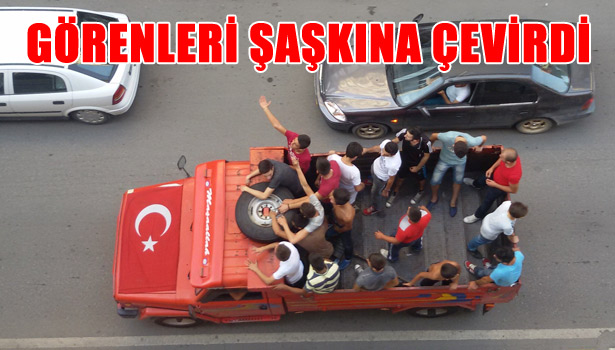 KAMYONET KASASINDA 18 GENÇ