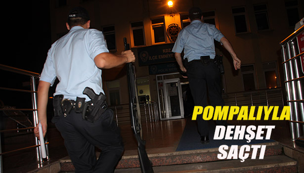 POMPALI TÜFEKLE ETRAFA RASTGELE ATEŞ AÇTI, MAHALLE HALKI BÜYÜK KORKU YAŞADI