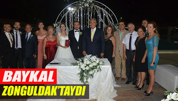 DENİZ BAYKAL, ZONGULDAK'TA NİKAH ŞAHİTLİĞİ YAPTI
