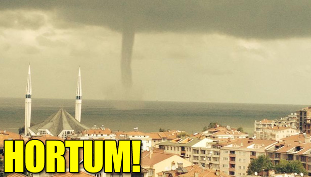 AKÇAKOCA'DA DENIZDE HORTUM GÖRÜLDÜ